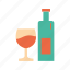 wine, glass, bottle, party, celebration 