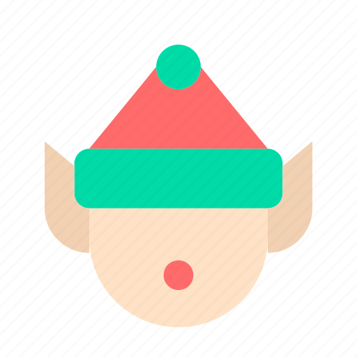 Christmas, elf, gnome, head, lilliputian, midget, x-mas icon - Download on Iconfinder