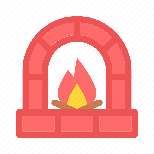 Christmas, fire, fireplace, furnace, interior, warm, x-mas icon - Download on Iconfinder