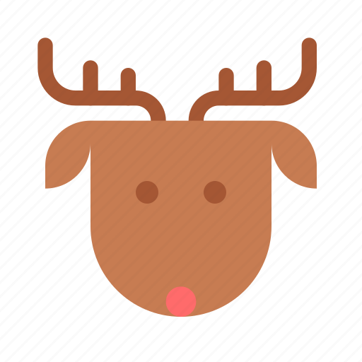 Animal, christmas, deer, head, reindeer, snow, x-mas icon - Download on Iconfinder