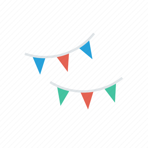 Bunting, celebration, decoration, flags icon - Download on Iconfinder