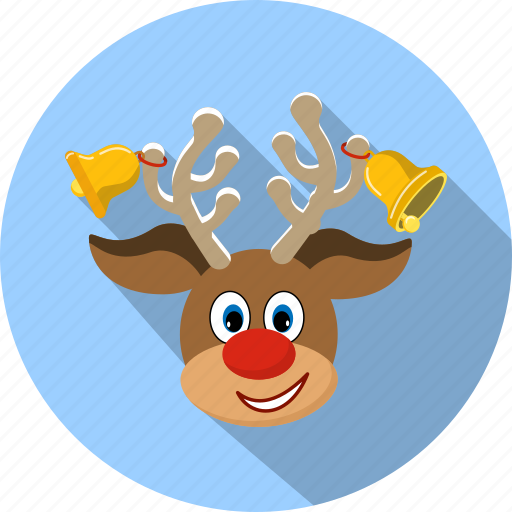 Christmas, deer, holiday, nose, reindeer, smile, happy icon - Download on Iconfinder