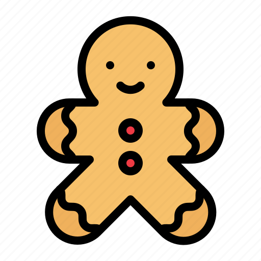 Christmas, food, gingerbread man, cookie, xmas icon - Download on Iconfinder