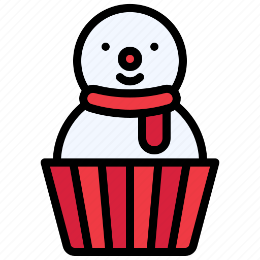 Christmas, food, xmas, cupcakes, snowman icon - Download on Iconfinder