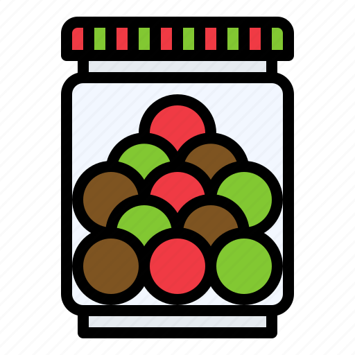 Christmas, food, candy jar, confectionery icon - Download on Iconfinder