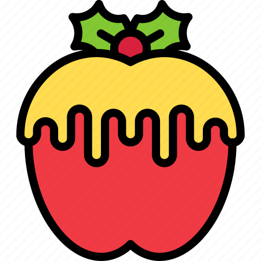 Christmas, food, honey, caramel apple, xmas icon - Download on Iconfinder