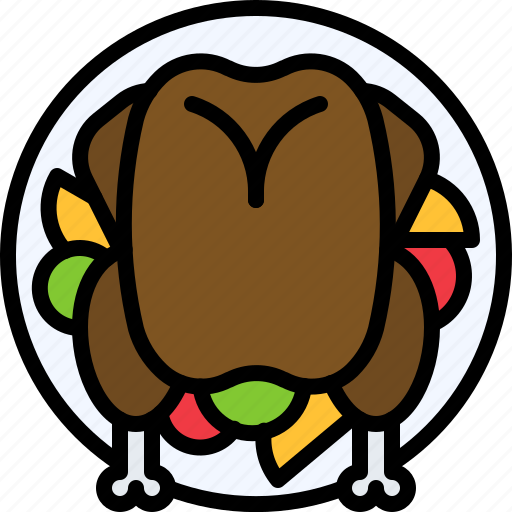 Christmas, food, chicken, turkey, restaurant icon - Download on Iconfinder
