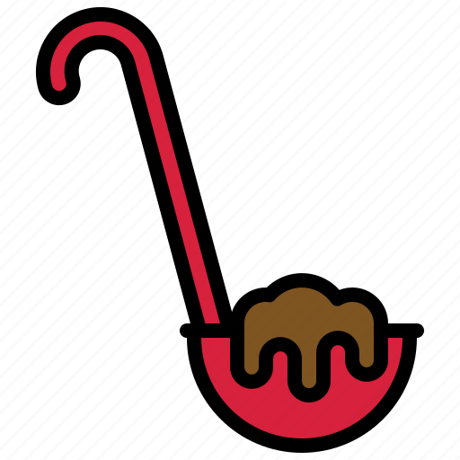Christmas, food, ladle spoon, gravy, soup, cooking icon - Download on Iconfinder