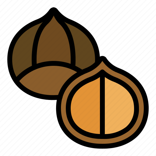 Christmas, food, chestnut, macadamia, healthy icon - Download on Iconfinder