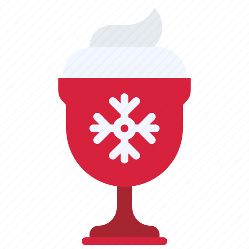 Christmas, food, eggnogs, cup, hot drink, whip icon - Download on Iconfinder