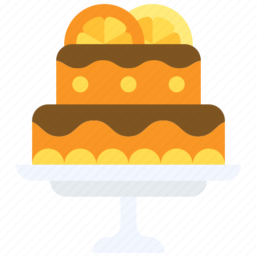 Christmas, food, orange cake, fruit, bake, cake icon - Download on Iconfinder