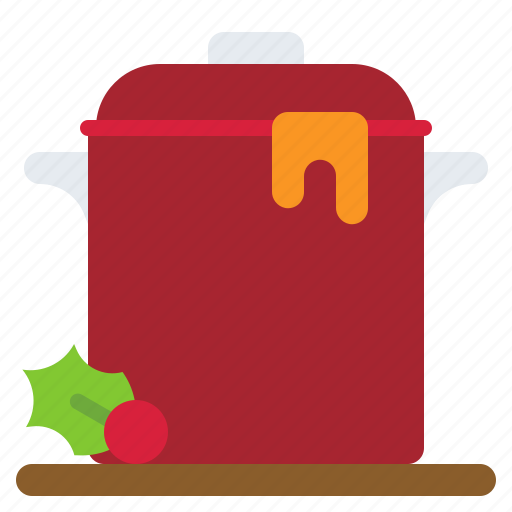 Christmas, food, stew pot, soup, cooking, kitchen, restaurant icon - Download on Iconfinder