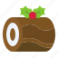 christmas, food, yule log, cake, chocolate yule 