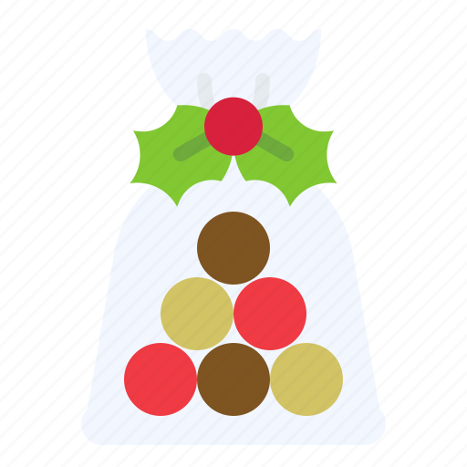 Christmas, food, candy, ball, sweets, chocolate icon - Download on Iconfinder
