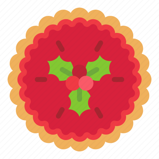 Christmas, food, strawberry pie, cherry pie, tart, bakery icon - Download on Iconfinder