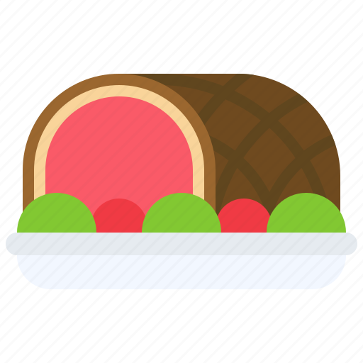 Christmas, food, ham, dinner, dish, restaurant icon - Download on Iconfinder