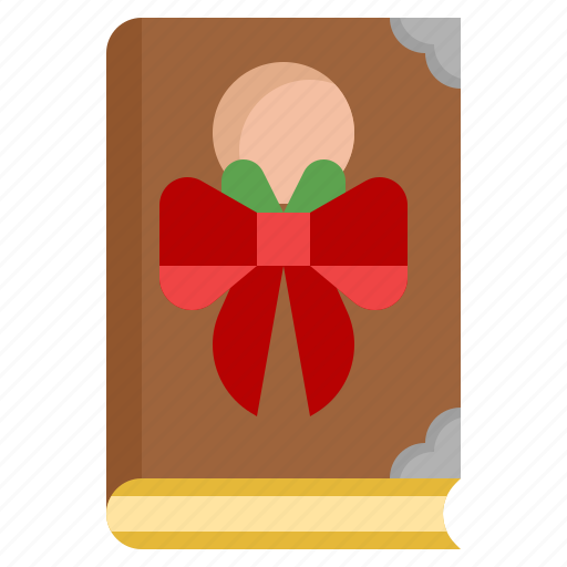 Book, knowledge, gift, christmas, bow icon - Download on Iconfinder