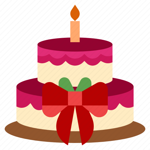 Cake, birthday, gift, christmas, bow icon - Download on Iconfinder