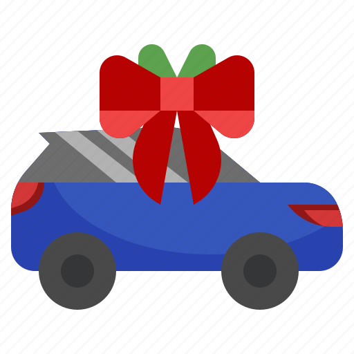 Car, transport, automobile, gift, bow icon - Download on Iconfinder