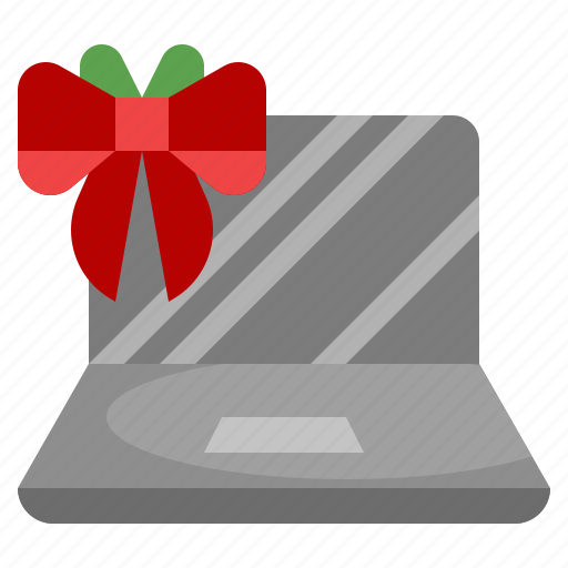 Laptop, electric, gift, christmas, bow icon - Download on Iconfinder