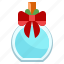 perfume, gift, christmas, bow 
