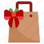 shoppingbag, buying, gift, christmas, bow 