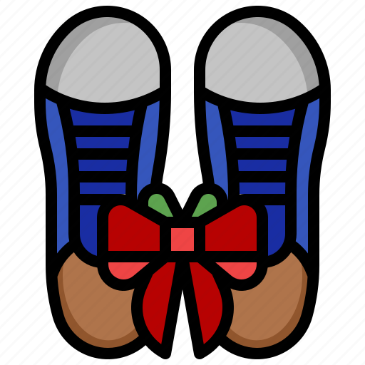 Shoe, sneakers, gift, clothes, bow icon - Download on Iconfinder