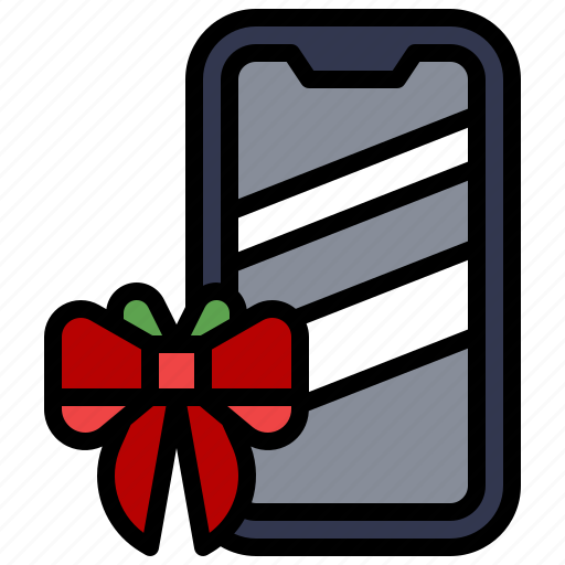 Smartphone, technology, gift, christmas, bow icon - Download on Iconfinder