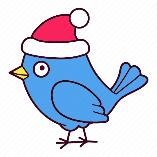 Bird, christmas, hat, santa, winter icon - Download on Iconfinder