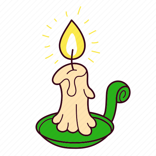 Candle, flame, light, melt, night, wax icon - Download on Iconfinder
