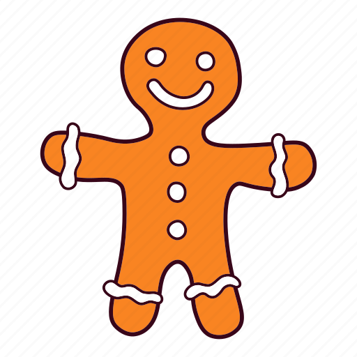 Candy, christmas, cookie, gingerbread, man, smile, smiley icon - Download on Iconfinder