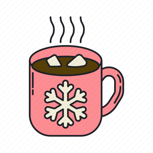 Chocolet, food, hot, marshmallow, snowflake, sweet, warm icon - Download on Iconfinder