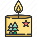 festive, pine, tree, celebration, decoration, light, candle christmas