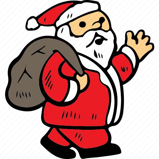 Santa, claus, santa claus, holiday, gift, christmas, winter icon - Download on Iconfinder