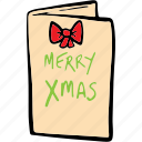 christmas, card, christmas card, gift