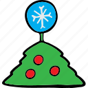 christmas, tree, winter, celebration, snow, gift, xmas