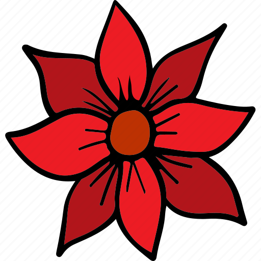 Flower, xmas flower, christmas flower icon - Download on Iconfinder