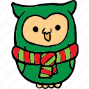 owl, xmas, christmas
