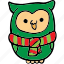 owl, xmas, christmas 