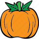 pumpkin, fruit, ghost, scary, vegetable, spooky, halloween