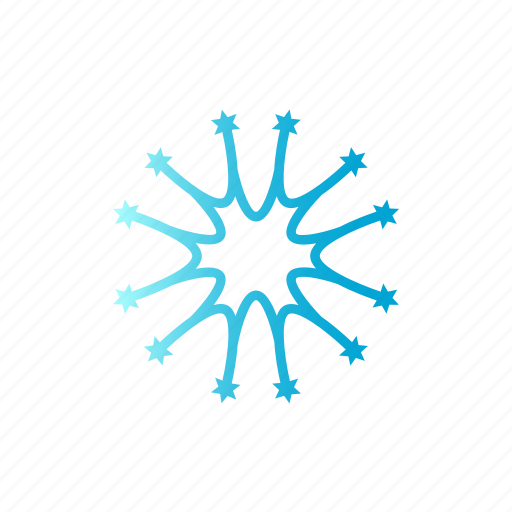 Blue, christmas, gradient, snow, winter icon - Download on Iconfinder