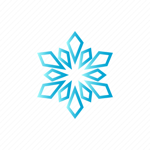 Blue, christmas, gradient, snow, winter icon - Download on Iconfinder