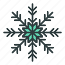 snowflake, snow, new year, christmas, flake