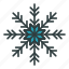 snowflake, snow, new year, christmas, flake 