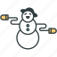 christmas, new year, snowman 
