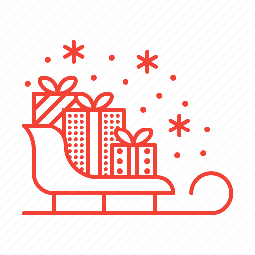 Box, christmas, gifts, presents, sleigh icon - Download on Iconfinder