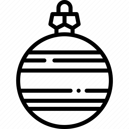 Christmas, ball, bauble, decoration, ornament, xmas, hanging icon - Download on Iconfinder