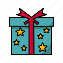 christmas, gift, santa, claus, decoration, present, hat, winter, box