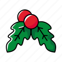 christmas, mistletoe, decoration, snow, ball