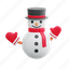 snowman, christmas, snow, decoration, santa, cold, xmas, ice, winter 
